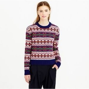 Like New JCrew Fair Isle Lambs Wool Sweater